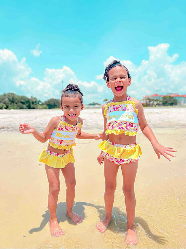 Mamas girl floral two piece Swimsuit