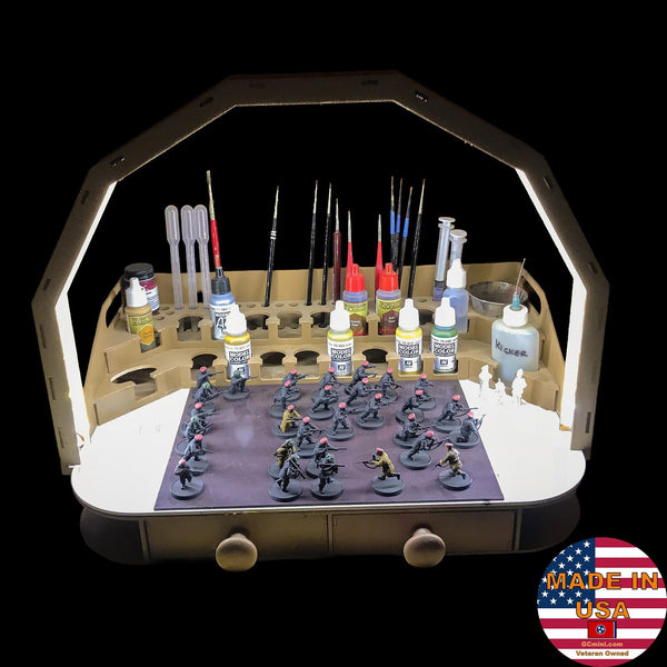 LED Light Add-On For Painting Stations, Double Wide, Extra Tall