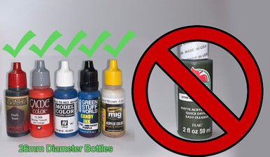 Vertical Paint Rack - 26mm, For Vallejo and Army Painter Style Dropper Bottles