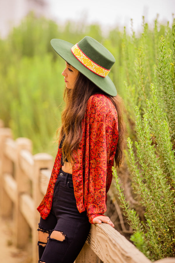 Hunter Green Spanish Hat