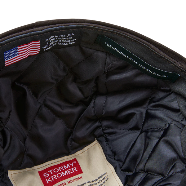 Stormy Kromer x Ball and Buck Cap - Original Camo, Insulated