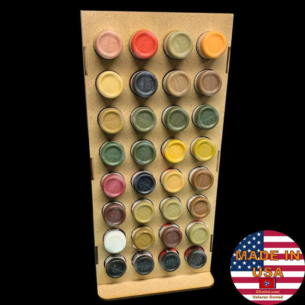 Vertical Paint Rack, Half - 26mm, For Vallejo and Army Painter Style Dropper Bottles