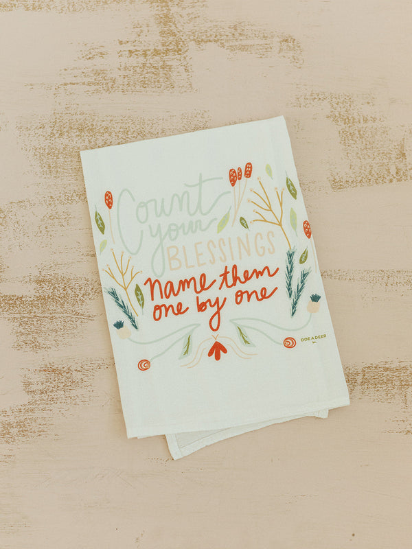 Count Your Blessings - Flour Sack Towel