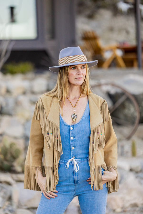 Hazy Lavender Fedora Hat