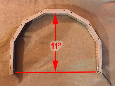 LED Light Add-On For Painting Stations, Double Wide, Extra Tall