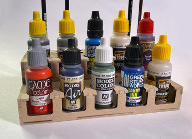 Paint Rack - 26mm Mini, For Vallejo and Army Painter Style Dropper Bottles