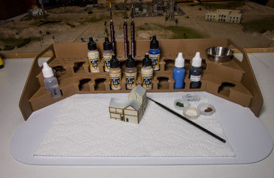 Painting Station - 26mm, For Vallejo and Army Painter Style Dropper Bottles