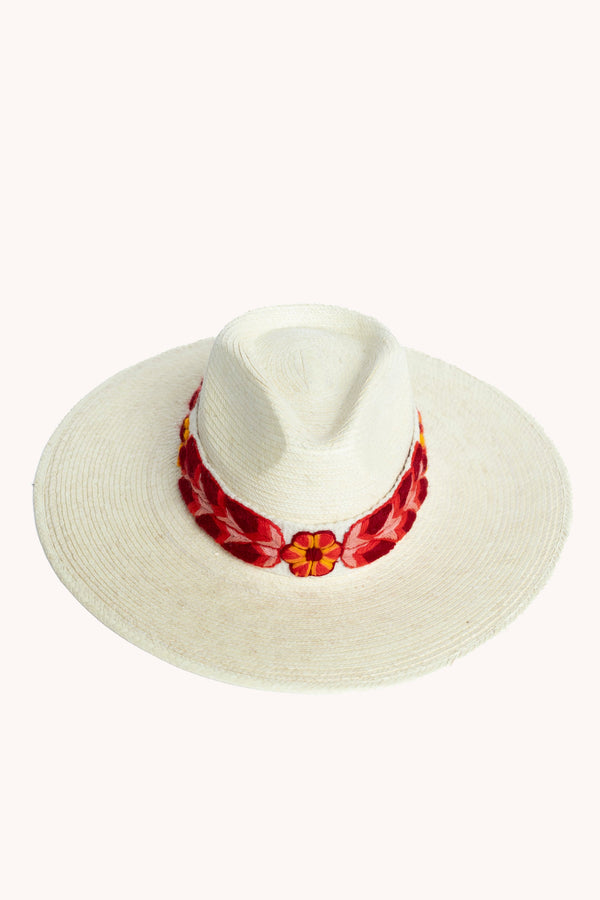 Western White Palm Leaf Straw Hat