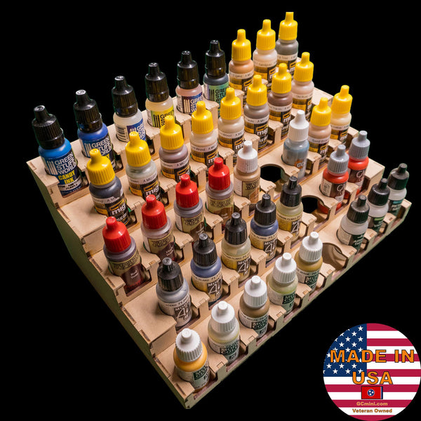 Paint Rack - 26mm, For Vallejo and Army Painter Style Dropper Bottles